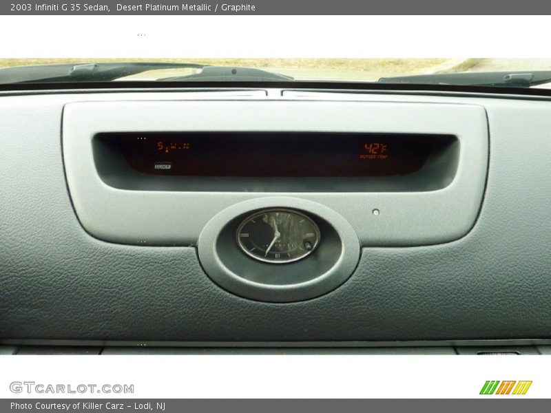 Desert Platinum Metallic / Graphite 2003 Infiniti G 35 Sedan