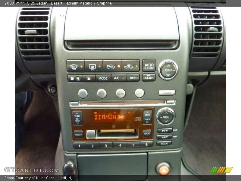 Desert Platinum Metallic / Graphite 2003 Infiniti G 35 Sedan