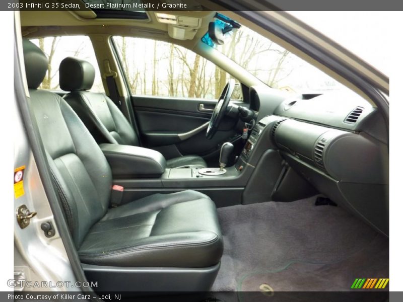Desert Platinum Metallic / Graphite 2003 Infiniti G 35 Sedan