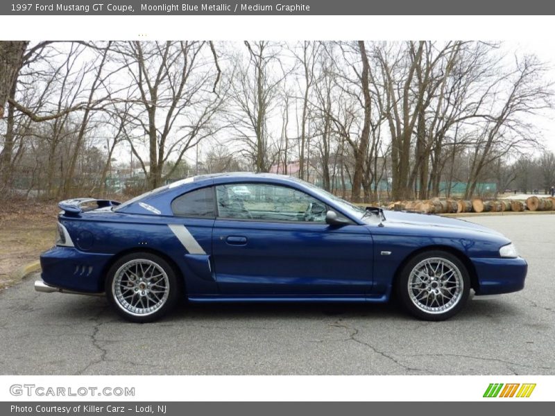 Moonlight Blue Metallic / Medium Graphite 1997 Ford Mustang GT Coupe