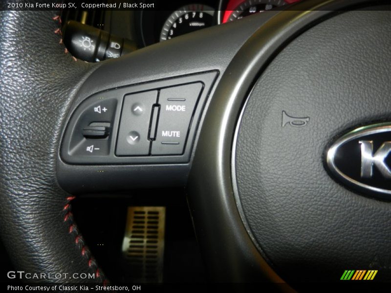 Controls of 2010 Forte Koup SX