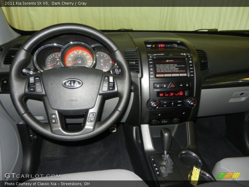 Dark Cherry / Gray 2011 Kia Sorento SX V6