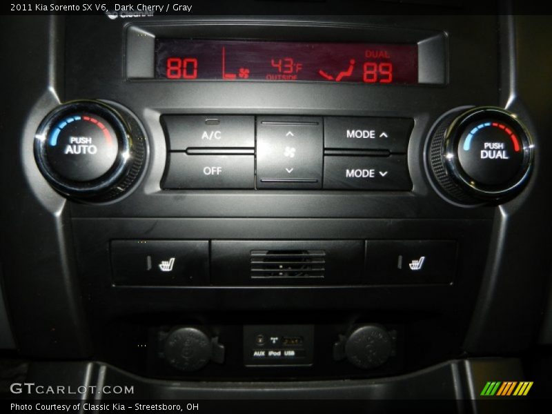 Dark Cherry / Gray 2011 Kia Sorento SX V6