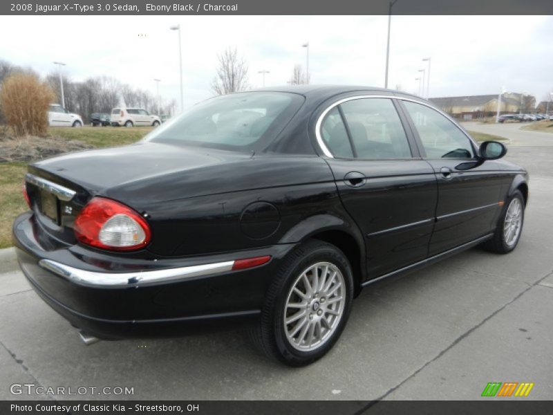 Ebony Black / Charcoal 2008 Jaguar X-Type 3.0 Sedan