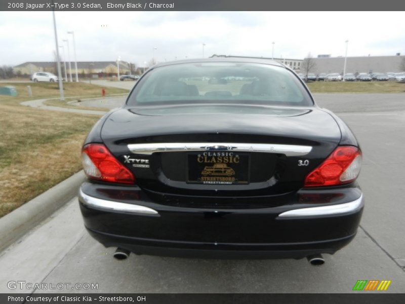 Ebony Black / Charcoal 2008 Jaguar X-Type 3.0 Sedan