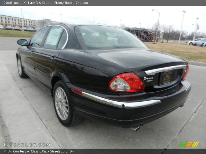 Ebony Black / Charcoal 2008 Jaguar X-Type 3.0 Sedan