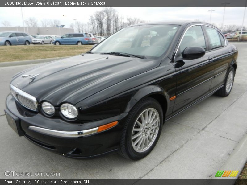 Ebony Black / Charcoal 2008 Jaguar X-Type 3.0 Sedan