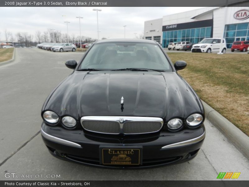 Ebony Black / Charcoal 2008 Jaguar X-Type 3.0 Sedan