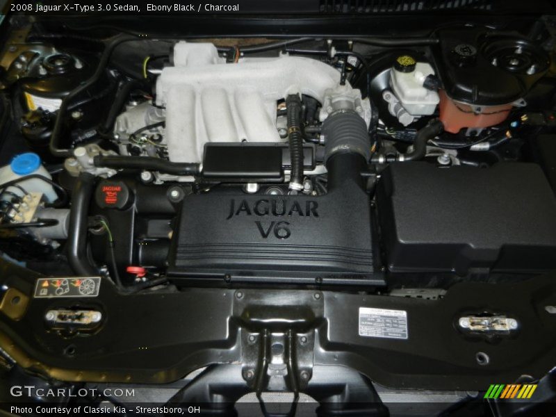 Ebony Black / Charcoal 2008 Jaguar X-Type 3.0 Sedan