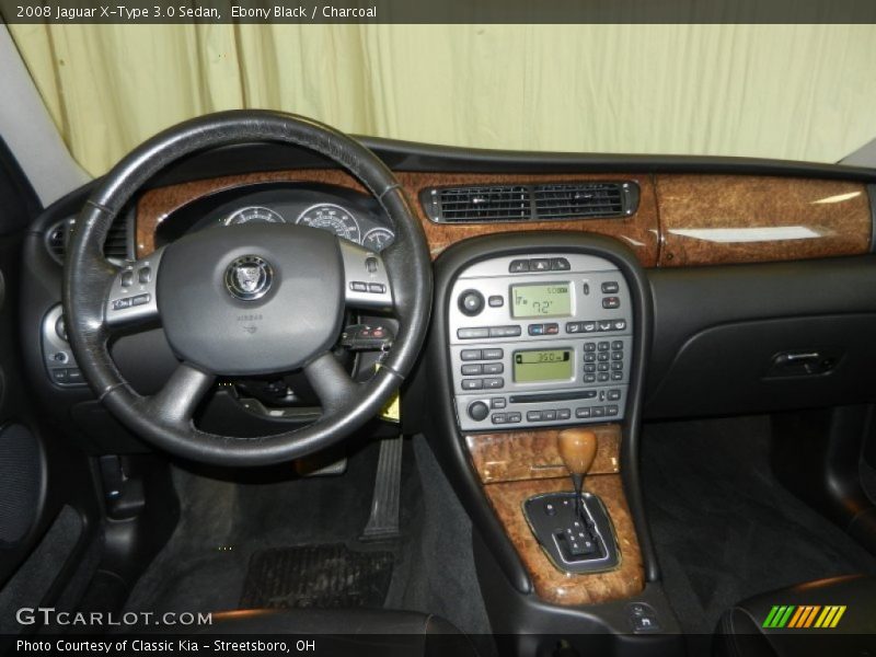 Ebony Black / Charcoal 2008 Jaguar X-Type 3.0 Sedan