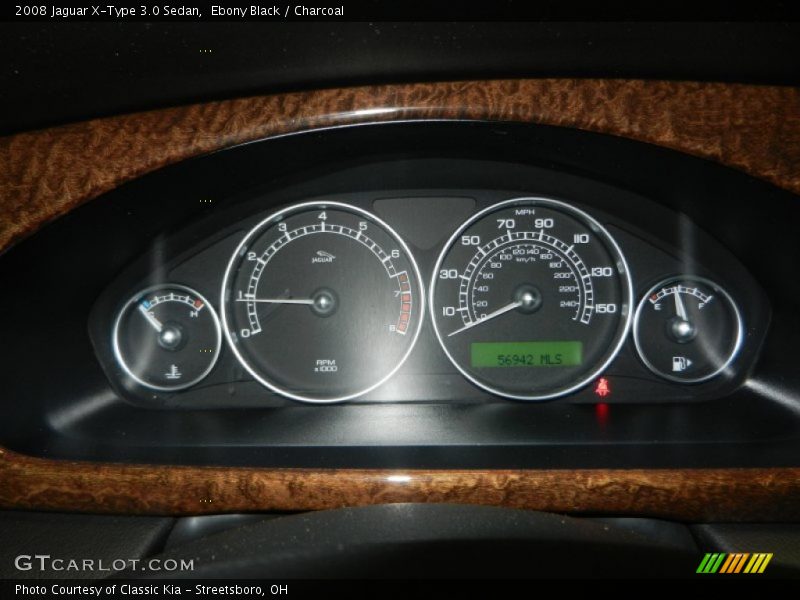Ebony Black / Charcoal 2008 Jaguar X-Type 3.0 Sedan