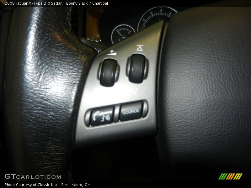 Ebony Black / Charcoal 2008 Jaguar X-Type 3.0 Sedan
