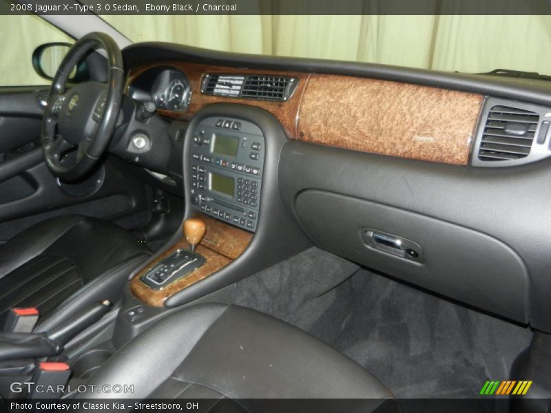 Ebony Black / Charcoal 2008 Jaguar X-Type 3.0 Sedan