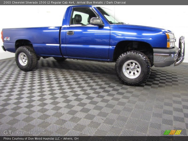 Arrival Blue Metallic / Dark Charcoal 2003 Chevrolet Silverado 1500 LS Regular Cab 4x4