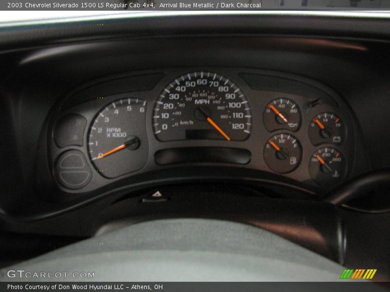 Arrival Blue Metallic / Dark Charcoal 2003 Chevrolet Silverado 1500 LS Regular Cab 4x4