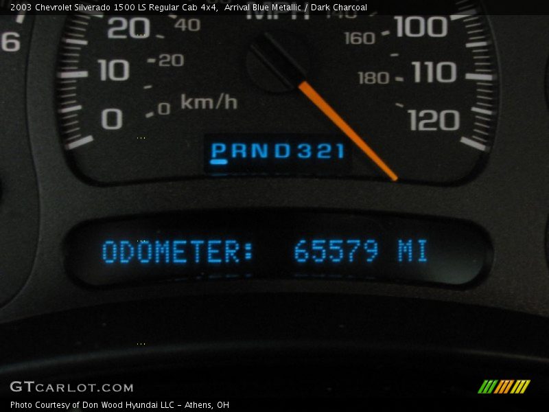 Arrival Blue Metallic / Dark Charcoal 2003 Chevrolet Silverado 1500 LS Regular Cab 4x4