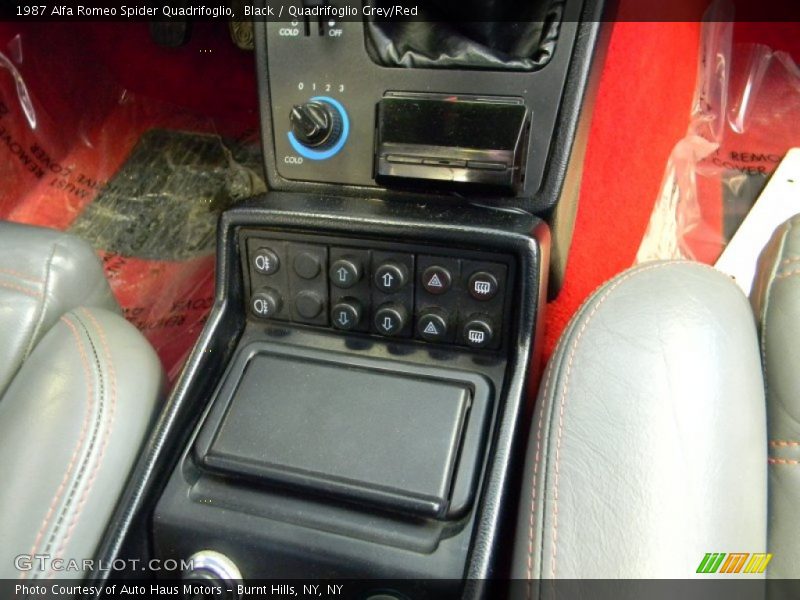 Controls of 1987 Spider Quadrifoglio