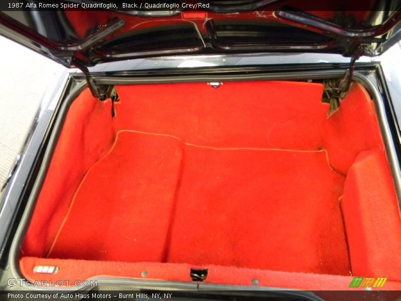 1987 Spider Quadrifoglio Trunk