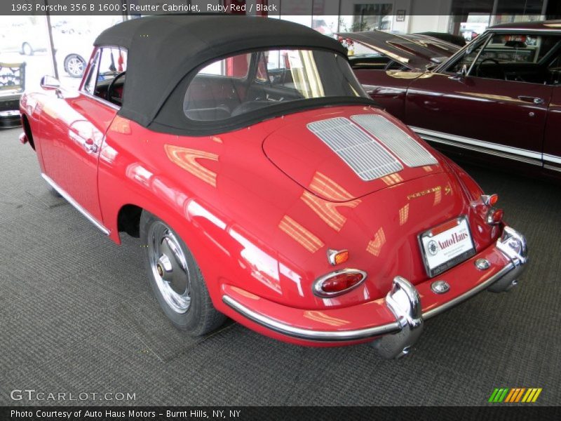 Ruby Red / Black 1963 Porsche 356 B 1600 S Reutter Cabriolet