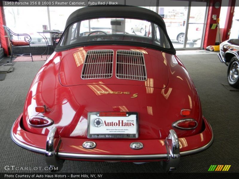 Ruby Red / Black 1963 Porsche 356 B 1600 S Reutter Cabriolet