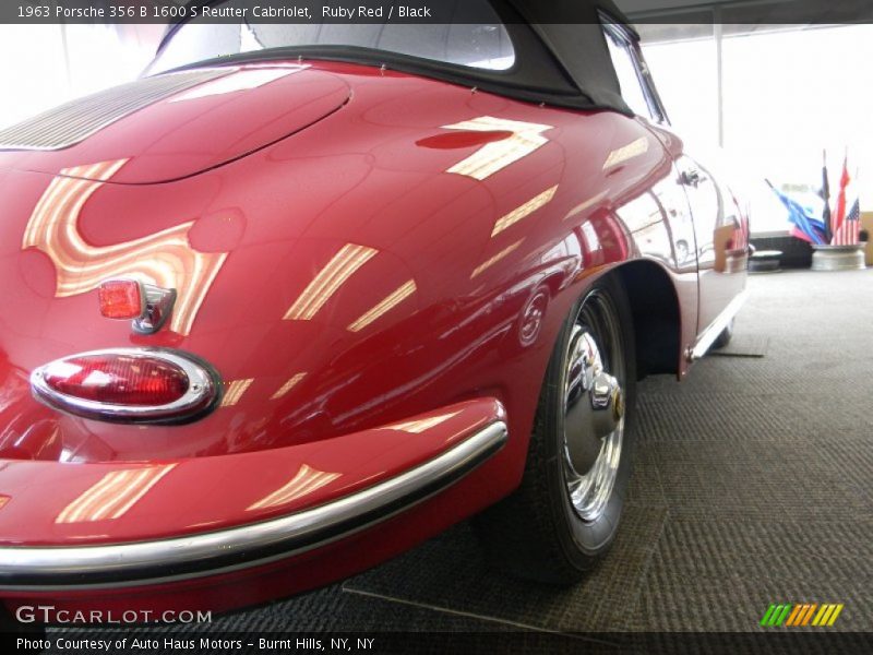 Ruby Red / Black 1963 Porsche 356 B 1600 S Reutter Cabriolet