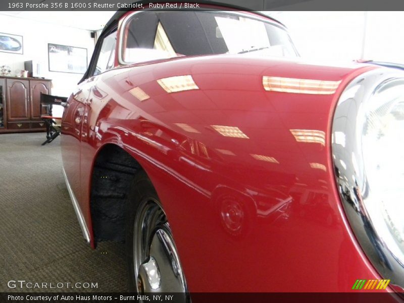 Ruby Red / Black 1963 Porsche 356 B 1600 S Reutter Cabriolet