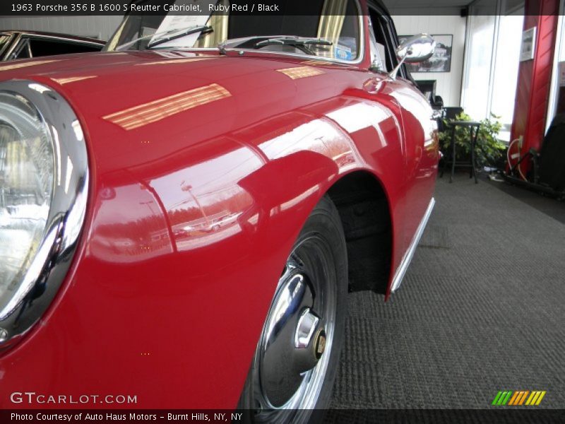 Ruby Red / Black 1963 Porsche 356 B 1600 S Reutter Cabriolet