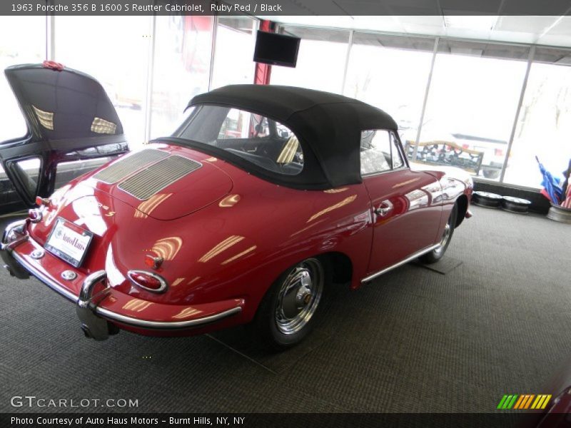 Ruby Red / Black 1963 Porsche 356 B 1600 S Reutter Cabriolet