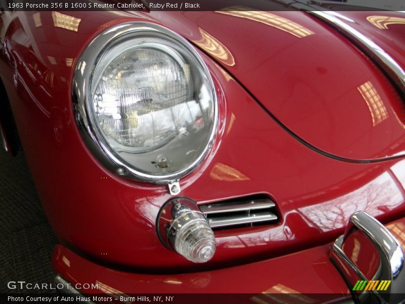 Ruby Red / Black 1963 Porsche 356 B 1600 S Reutter Cabriolet