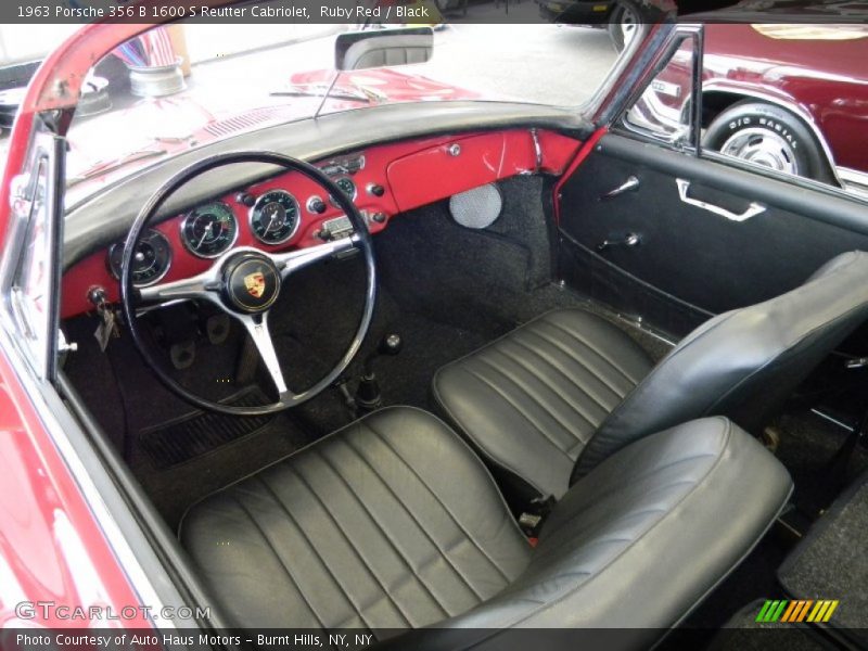 Black Interior - 1963 356 B 1600 S Reutter Cabriolet 