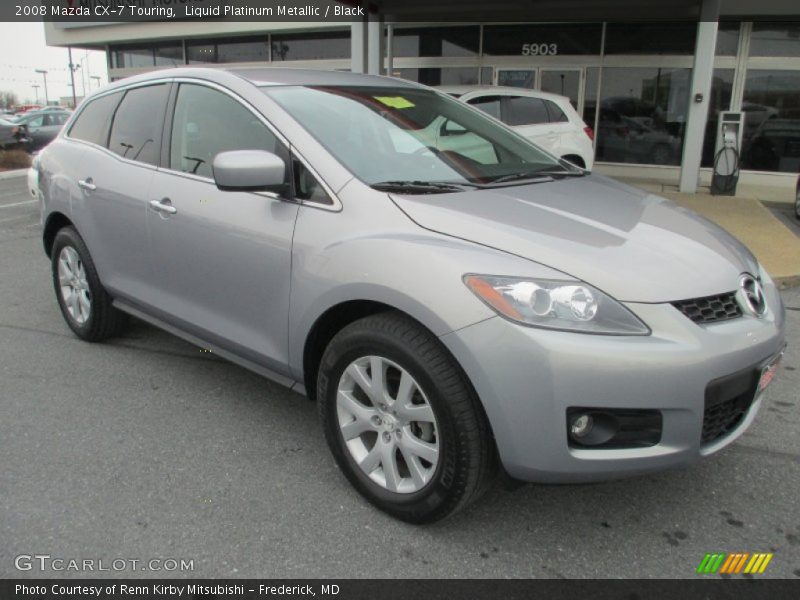 Liquid Platinum Metallic / Black 2008 Mazda CX-7 Touring