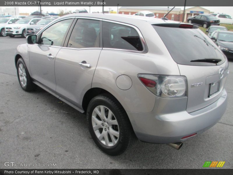 Liquid Platinum Metallic / Black 2008 Mazda CX-7 Touring