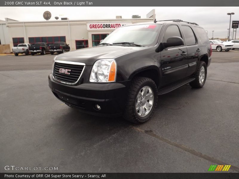 Onyx Black / Light Tan 2008 GMC Yukon SLT 4x4