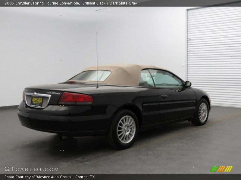 Brilliant Black / Dark Slate Gray 2005 Chrysler Sebring Touring Convertible