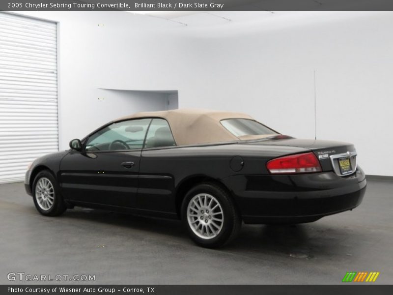 Brilliant Black / Dark Slate Gray 2005 Chrysler Sebring Touring Convertible