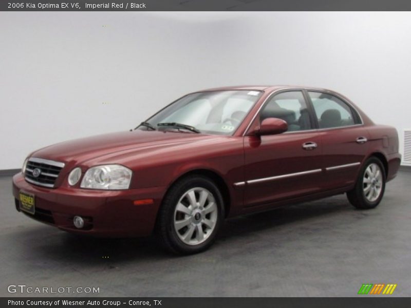 Imperial Red / Black 2006 Kia Optima EX V6