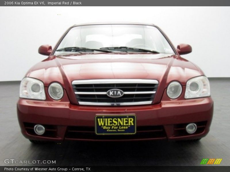 Imperial Red / Black 2006 Kia Optima EX V6