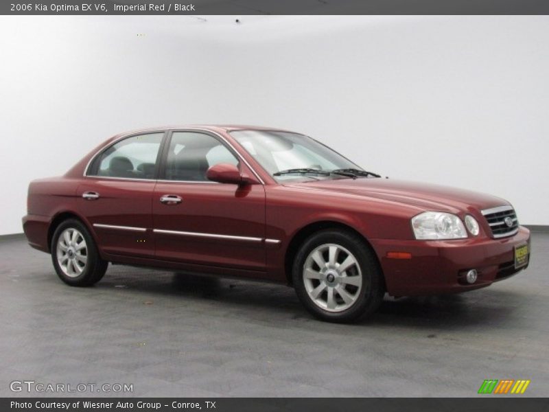 Imperial Red / Black 2006 Kia Optima EX V6