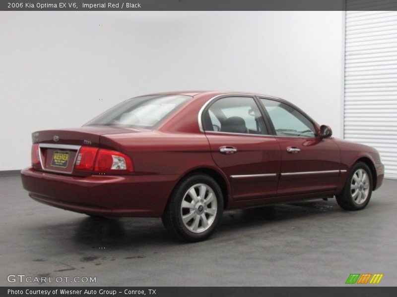 Imperial Red / Black 2006 Kia Optima EX V6