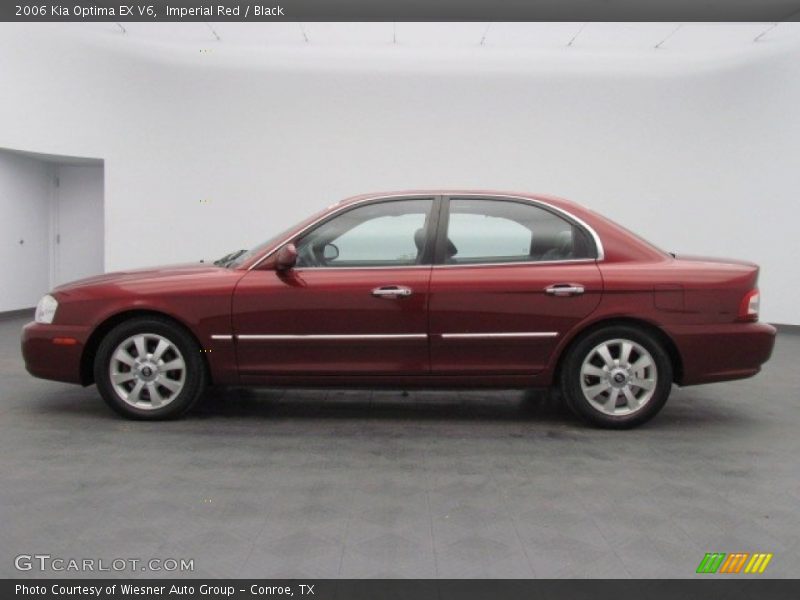Imperial Red / Black 2006 Kia Optima EX V6