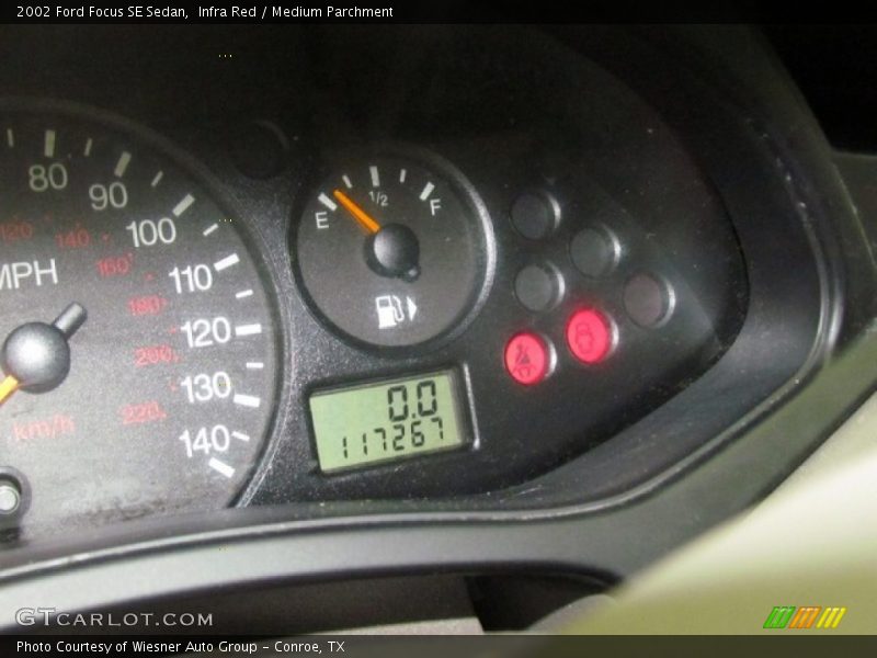 Infra Red / Medium Parchment 2002 Ford Focus SE Sedan