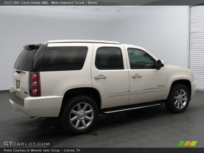 White Diamond Tricoat / Ebony 2013 GMC Yukon Denali AWD