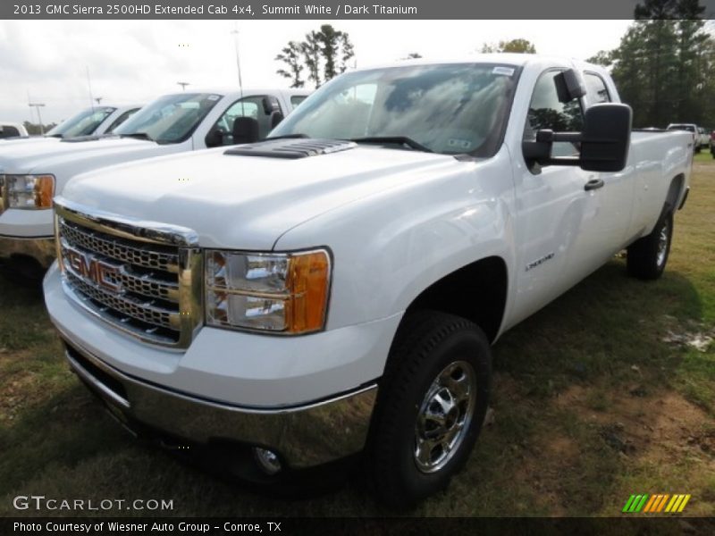 Summit White / Dark Titanium 2013 GMC Sierra 2500HD Extended Cab 4x4