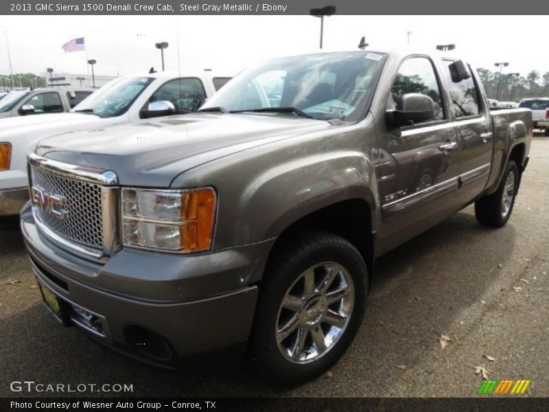 Steel Gray Metallic / Ebony 2013 GMC Sierra 1500 Denali Crew Cab