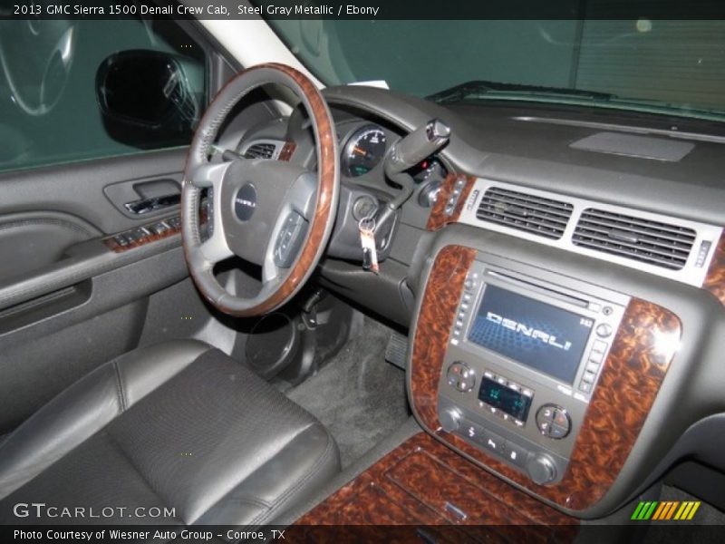 Steel Gray Metallic / Ebony 2013 GMC Sierra 1500 Denali Crew Cab