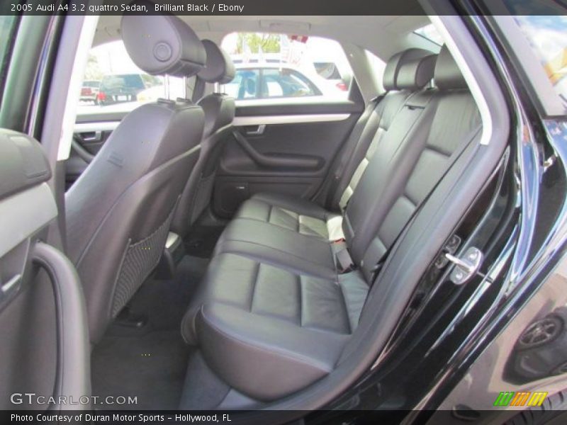 Rear Seat of 2005 A4 3.2 quattro Sedan