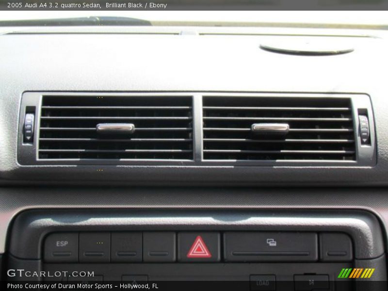 Brilliant Black / Ebony 2005 Audi A4 3.2 quattro Sedan