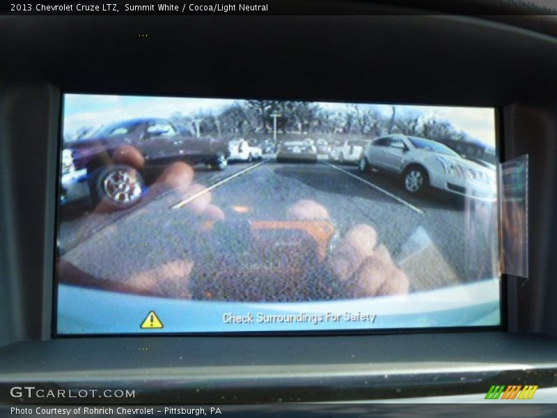 Summit White / Cocoa/Light Neutral 2013 Chevrolet Cruze LTZ