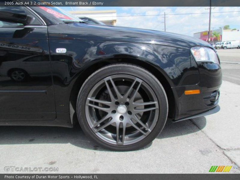 Brilliant Black / Ebony 2005 Audi A4 3.2 quattro Sedan