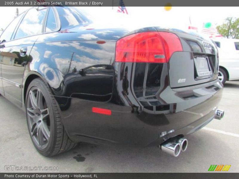 Brilliant Black / Ebony 2005 Audi A4 3.2 quattro Sedan